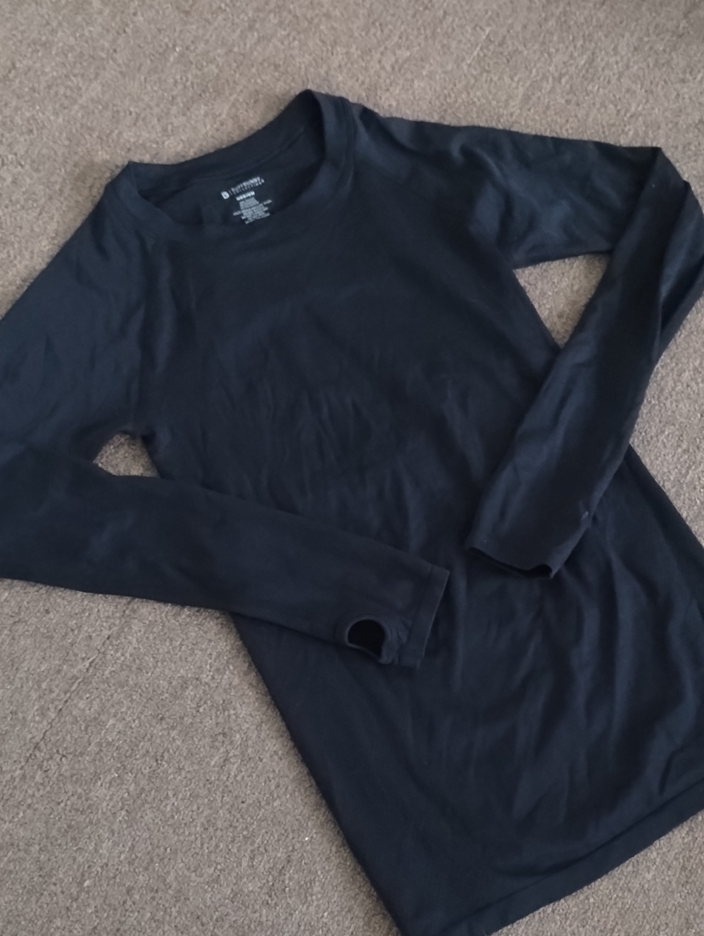 Buffbunny Black Seamless Long Sleeve Workout Top